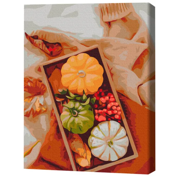 Pictură pe numere BrushMe Cadou de toamna BS52461FC 50 x 40 cm/ Verticală photo 3