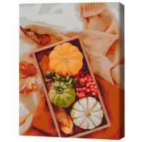 Pictură pe numere BrushMe Cadou de toamna BS52461FC 50 x 40 cm/ Verticală photo 3