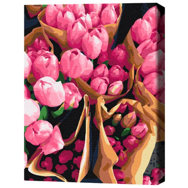 Pictură pe numere BrushMe Lalele olandeze BS7520FC 50 x 40 cm/ Verticală photo 3