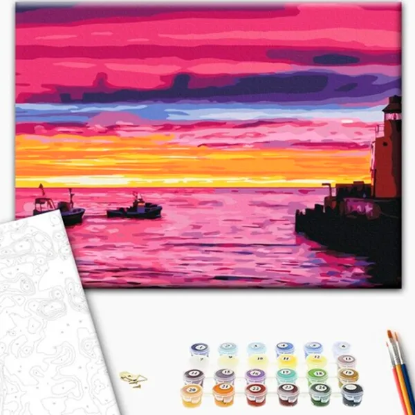 Картина по номерам BrushMe Закат на пирсе BS21542FC 50 x 40 см/ Горизонтальная photo 2 Картина по номерам BrushMe Закат на пирсе BS21542FC 50 x 40 см/ Горизонтальная photo 2