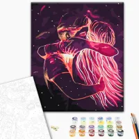 Картина по номерам BrushMe Космические объятия BS41360FC 50 x 40 см/ Вертикальная photo 2