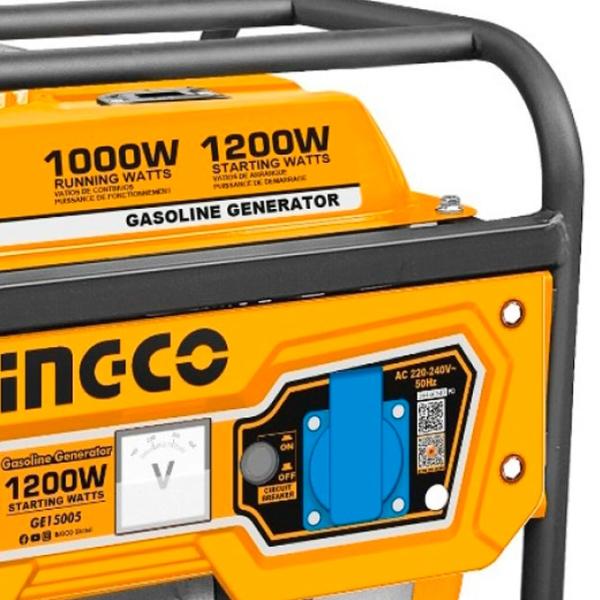 Генератор INGCO GE15005 220 - 240 В Бензин/ 1 кВт photo 4 Генератор INGCO GE15005 220 - 240 В Бензин/ 1 кВт photo 4