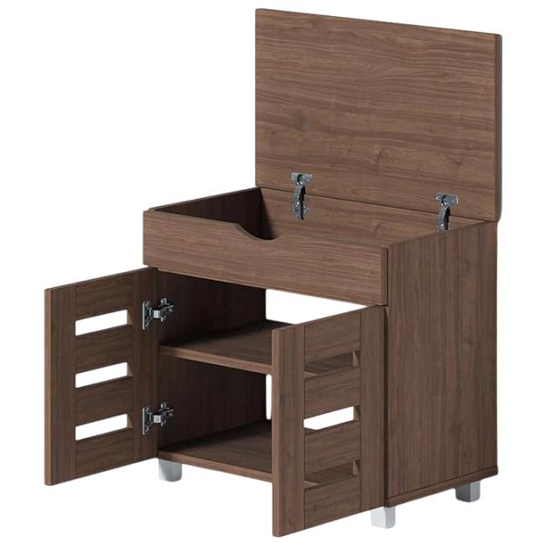 Dulap pentru încălțăminte Fabrik Home Modul №12 55 x 60 x 35.5/ Nuc pietros/ Nuc pietros photo 4