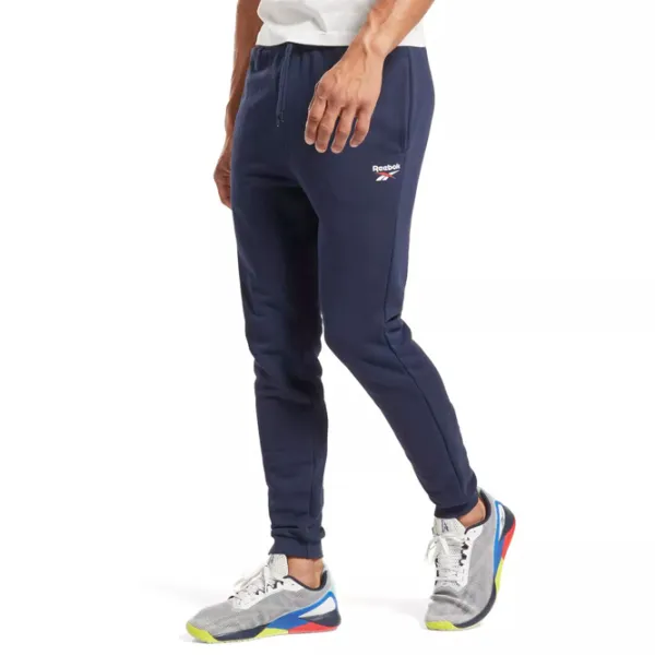 Pantaloni sportivi pentru bărbați Reebok RI Left Leg Jogger L/ Navy photo 2 Pantaloni sportivi pentru bărbați Reebok RI Left Leg Jogger L/ Navy photo 2