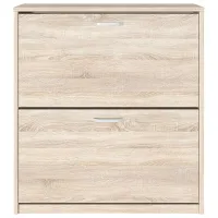 Обувной шкаф Fabrik Home 2 двери 800 88см x 80см x 26см/ Дуб сонома/ Дуб Сонома photo 2