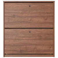 Обувной шкаф Fabrik Home 2 двери 800 88см x 80см x 26см/ Орех каменный/ Орех каменный photo 2
