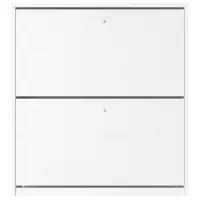 Обувной шкаф Fabrik Home 2 двери 800 88см x 80см x 26см/ Белый ясень/ Белый ясень photo 2