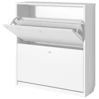 Обувной шкаф Fabrik Home 2 двери 800 88см x 80см x 26см/ Белый ясень/ Белый ясень photo 3