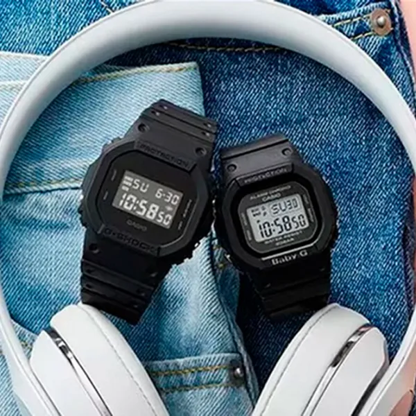 Наручные часы для мужчин Casio DW-5600BB-1ER Кварцевый/ 49 мм photo 4