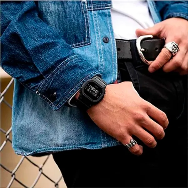 Наручные часы для мужчин Casio DW-5600BB-1ER Кварцевый/ 49 мм photo 7