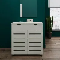 Обувной шкаф Fabrik Home Модуль №11 80см x 85см x 35.5см/ Белый ясень/ Белый ясень photo 5