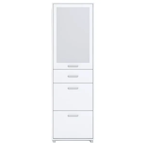 Dulap pentru încălțăminte Fabrik Home Modul №4 200 x 60 x 28.5/ Frasin alb/ Frasin alb photo 2