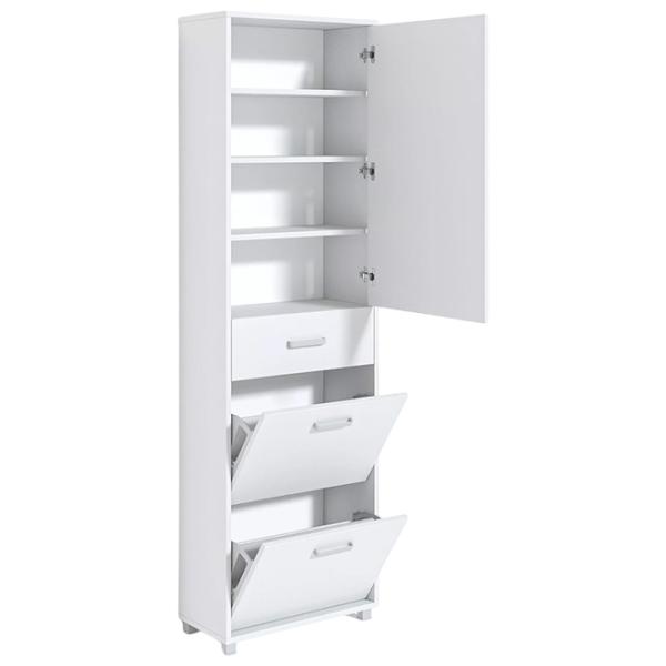 Dulap pentru încălțăminte Fabrik Home Modul №4 200 x 60 x 28.5/ Frasin alb/ Frasin alb photo 3