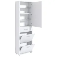 Обувной шкаф Fabrik Home Модуль №4 200см x 60см x 28.5см/ Белый ясень/ Белый ясень photo 3