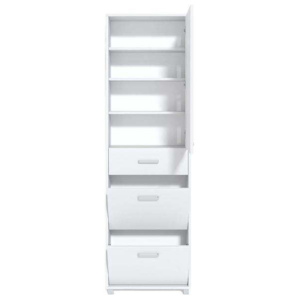 Dulap pentru încălțăminte Fabrik Home Modul №4 200 x 60 x 28.5/ Frasin alb/ Frasin alb photo 4