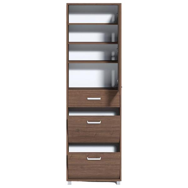 Dulap pentru încălțăminte Fabrik Home Modul №4 200 x 60 x 28.5/ Nuc pietros/ Nuc pietros photo 4
