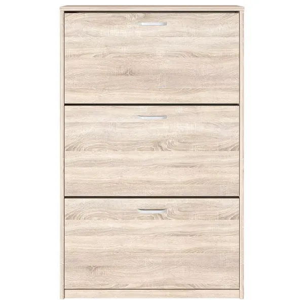 Обувной шкаф Fabrik Home 3 дверцы 800 128 см x 80см x 26см/ Дуб сонома/ Дуб Сонома photo 2