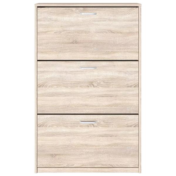 Обувной шкаф Fabrik Home 3 дверцы 800 128 см x 80см x 26см/ Дуб сонома/ Дуб Сонома photo 2