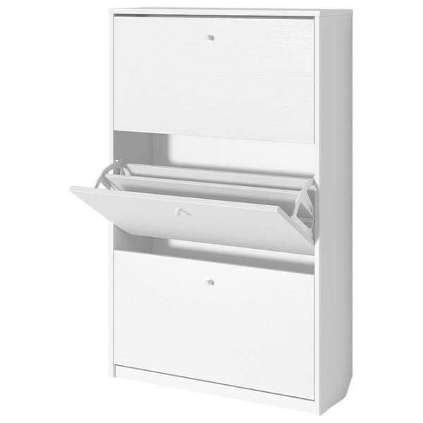 Dulap pentru încălțăminte Fabrik Home 3 uși 800 128 x 80 x 26/ Frasin alb/ Frasin alb photo 3 Dulap pentru încălțăminte Fabrik Home 3 uși 800 128 x 80 x 26/ Frasin alb/ Frasin alb photo 3