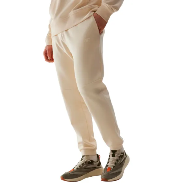 Pantaloni sportivi pentru bărbați 4F 4FWSS24TTROM648-83S XL/ Beige photo 4