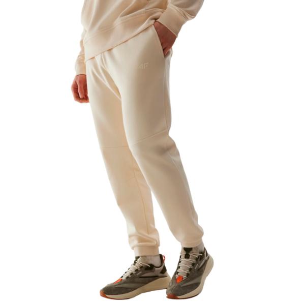 Pantaloni sportivi pentru bărbați 4F 4FWSS24TTROM648-83S XL/ Beige photo 4