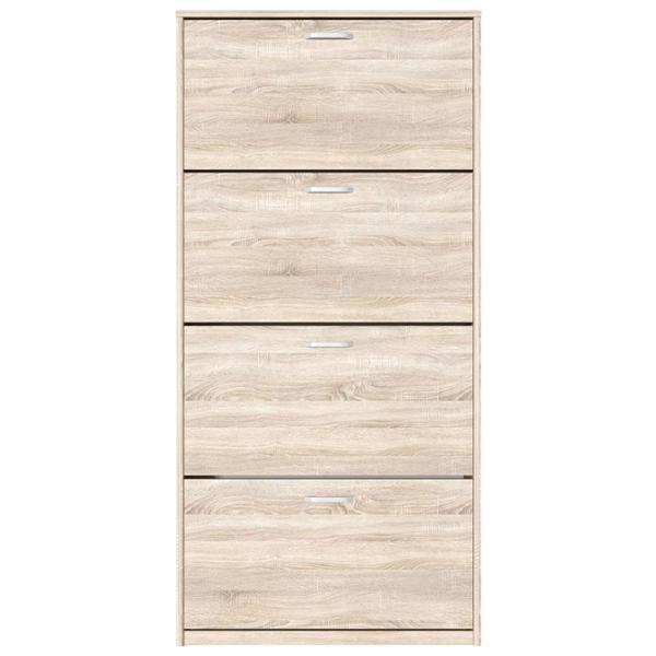 Обувной шкаф Fabrik Home 4 дверцы 800 168см x 80см x 26см/ Дуб сонома/ Дуб Сонома photo 2