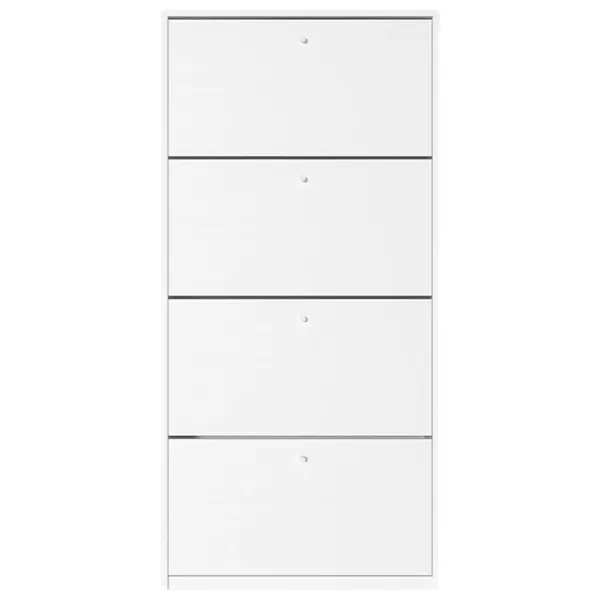 Обувной шкаф Fabrik Home 4 дверцы 800 168см x 80см x 26см/ Белый ясень/ Белый ясень photo 2