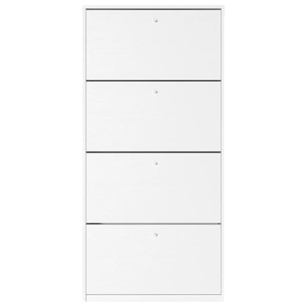 Обувной шкаф Fabrik Home 4 дверцы 800 168см x 80см x 26см/ Белый ясень/ Белый ясень photo 2