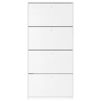 Dulap pentru încălțăminte Fabrik Home 4 uși 800 168 x 80 x 26/ Frasin alb/ Frasin alb photo 2