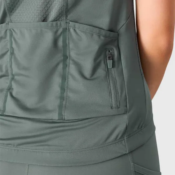 Футболка для женщин 4F 4FSS24TFTSF490-46S 88% Полиэстер/ Оливковый Зелёный photo 4