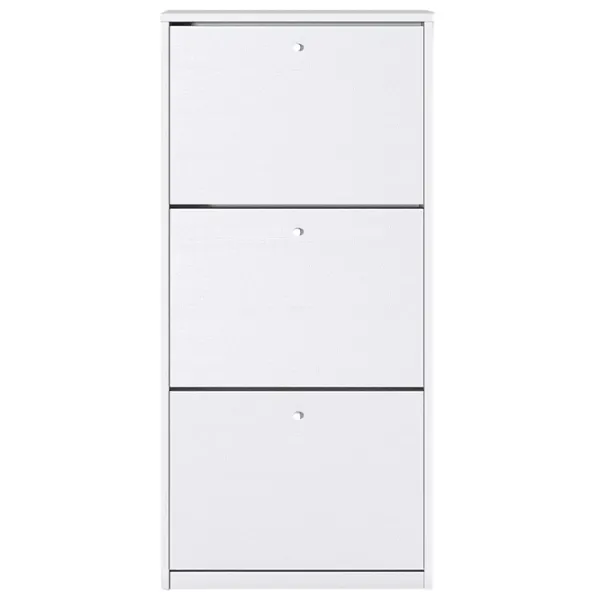 Обувной шкаф Fabrik Home 3 дверцы 600 128 см x 60см x 26см/ Белый ясень/ Белый ясень photo 2 Обувной шкаф Fabrik Home 3 дверцы 600 128 см x 60см x 26см/ Белый ясень/ Белый ясень photo 2