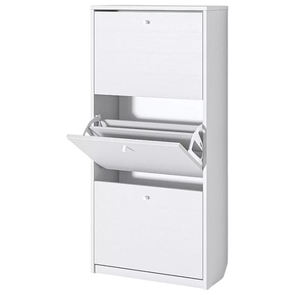 Обувной шкаф Fabrik Home 3 дверцы 600 128 см x 60см x 26см/ Белый ясень/ Белый ясень photo 3 Обувной шкаф Fabrik Home 3 дверцы 600 128 см x 60см x 26см/ Белый ясень/ Белый ясень photo 3