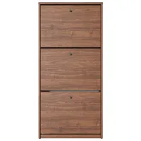 Dulap pentru încălțăminte Fabrik Home 3 uși 600 128 x 60 x 26/ Nuc pietros/ Nuc pietros photo 2