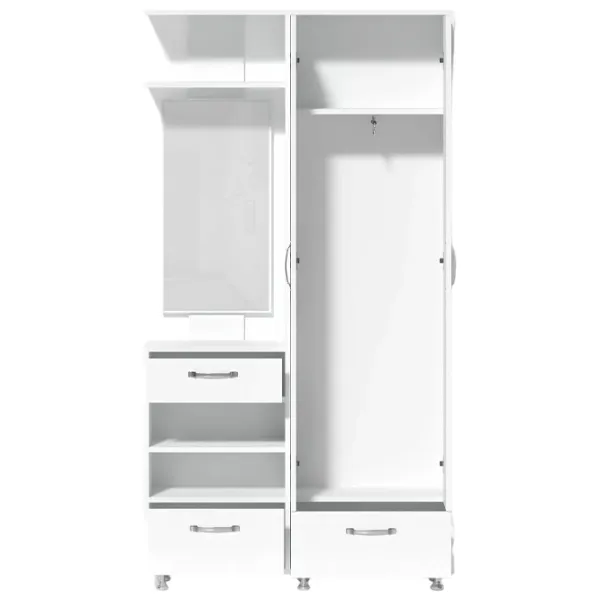 Set pentru antreu Fabrik Home Marvin stânga LPAL/ Frasin alb photo 2 Set pentru antreu Fabrik Home Marvin stânga LPAL/ Frasin alb photo 2