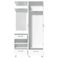 Set pentru antreu Fabrik Home Marvin stânga LPAL/ Frasin alb photo 2