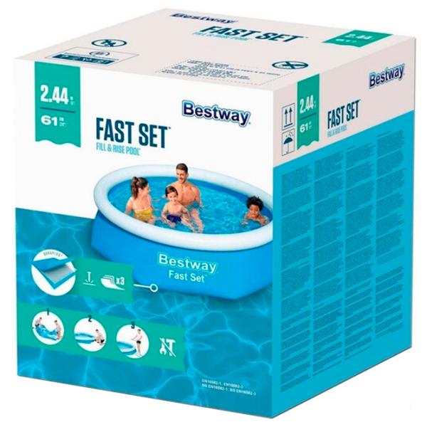 Бассейн Bestway 57448BW 1880 л/ Надувной/ Синий photo 5