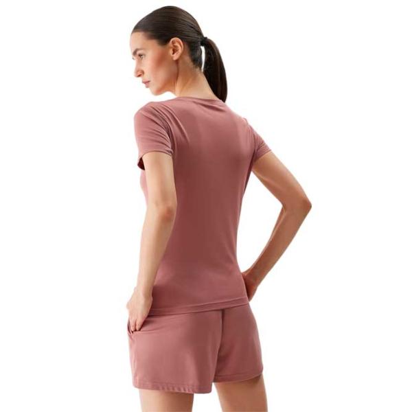 Tricou pentru femei 4F 4FWSS24TFTSF604-56S 90% poliester, 10% elastan/ Pink photo 3