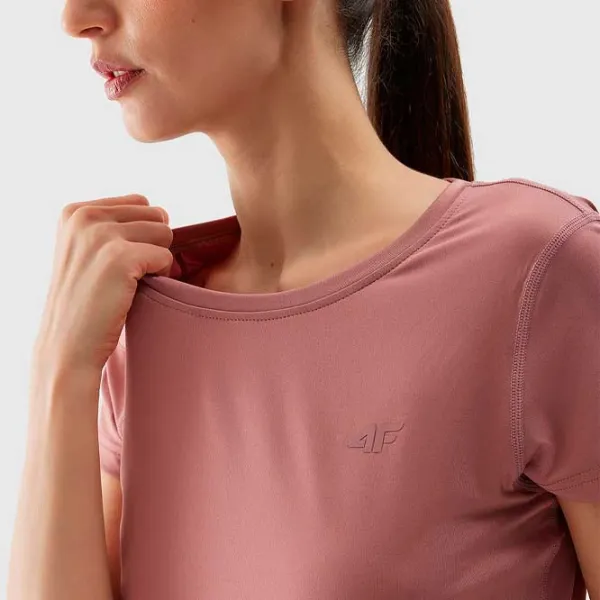 Tricou pentru femei 4F 4FWSS24TFTSF604-56S 90% poliester, 10% elastan/ Pink photo 5