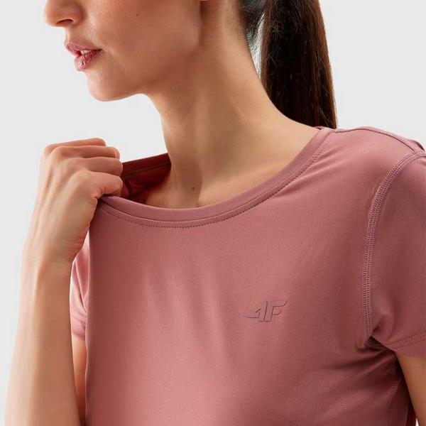 Tricou pentru femei 4F 4FWSS24TFTSF604-56S 90% poliester, 10% elastan/ Pink photo 5