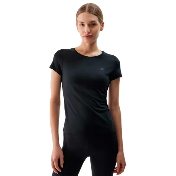 Tricou pentru femei 4F 4FWSS24TFTSF604-20S 90% poliester, 10% elastan/ Black photo 2 Tricou pentru femei 4F 4FWSS24TFTSF604-20S 90% poliester, 10% elastan/ Black photo 2