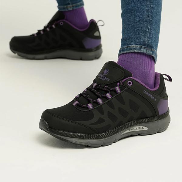 Adidași pentru femei Lumberjack Ursa Wmn NWP 2PR Toamnă/ Black Purple photo 5