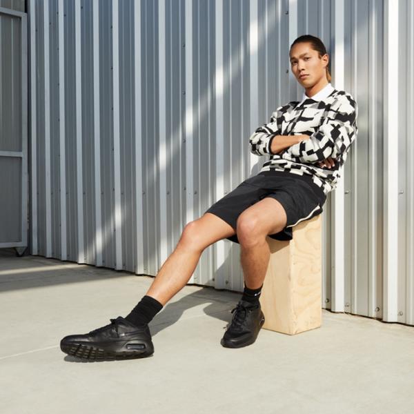 Adidași pentru bărbați Nike Air Max SC Leather 47/ Black photo 9