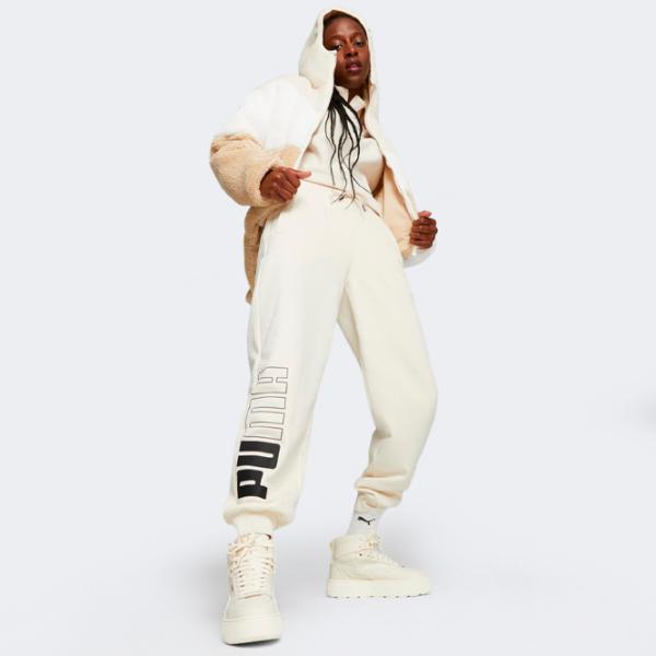 Спортивные брюки для женщин Puma Power Colorblock Sweatpants Fl XL/ Альпийский снег photo 3