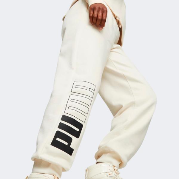 Спортивные брюки для женщин Puma Power Colorblock Sweatpants Fl XL/ Альпийский снег photo 4