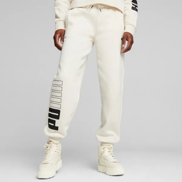 Спортивные брюки для женщин Puma Power Colorblock Sweatpants Fl XL/ Альпийский снег photo 5