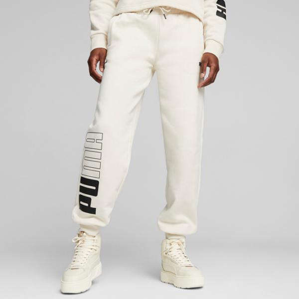 Спортивные брюки для женщин Puma Power Colorblock Sweatpants Fl XL/ Альпийский снег photo 5