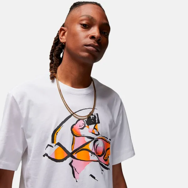 Футболка для мужчин Jordan Flt Mvp Hbr Ss Crew 100% хлопок/ Белый photo 3 Футболка для мужчин Jordan Flt Mvp Hbr Ss Crew 100% хлопок/ Белый photo 3