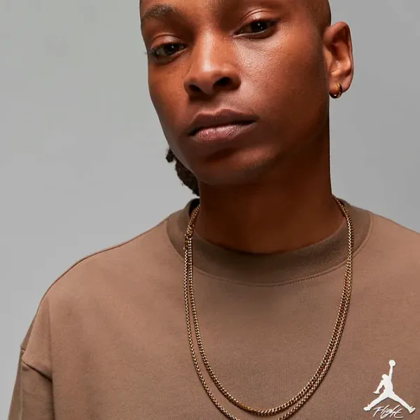 Tricou pentru bărbați Jordan Flt Hrtg 85 Gfx SS Crew 100% bumbac/ Brown photo 3