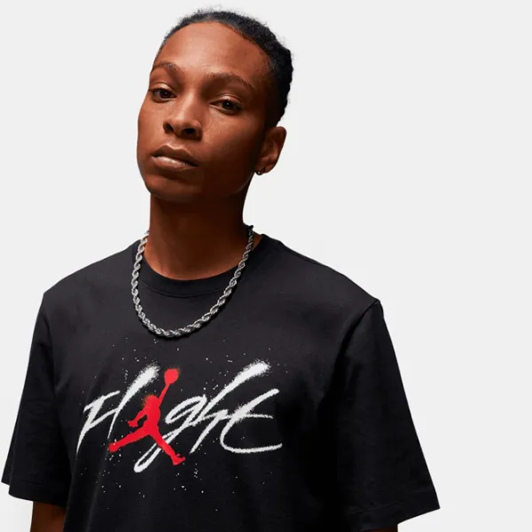 Tricou pentru bărbați Jordan Brand Gfx SS Crew2 100% bumbac/ Black photo 3