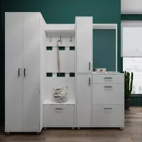 Set pentru antreu Fabrik Home Madlen 2100 LPAL/ Frasin alb photo 2